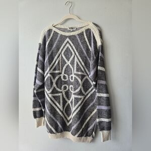 Vintage Mondo Geometric 80s Pullover Italy Made